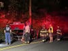 Emergency medical service workers from Newtown Ambulance checked out the motorists and found them uninjured. 