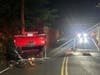 Emergency medical service workers from Newtown Ambulance checked out the motorists and found them uninjured. 