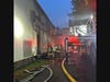 First responders found a working fire inside the warehouse at 36 Kenosia Avenue in Danbury, and quickly upgraded the response to a fourth alarm