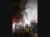 First responders found a working fire inside the warehouse at 36 Kenosia Avenue in Danbury, and quickly upgraded the response to a fourth alarm