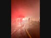 First responders found a working fire inside the warehouse at 36 Kenosia Avenue in Danbury, and quickly upgraded the response to a fourth alarm