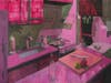 "Kitchen (Nocturne)" — Oil on canvas by Sonja Haroldson