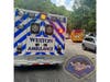 Weston emergency crews rescued someone from the reservoir Wednesday morning.