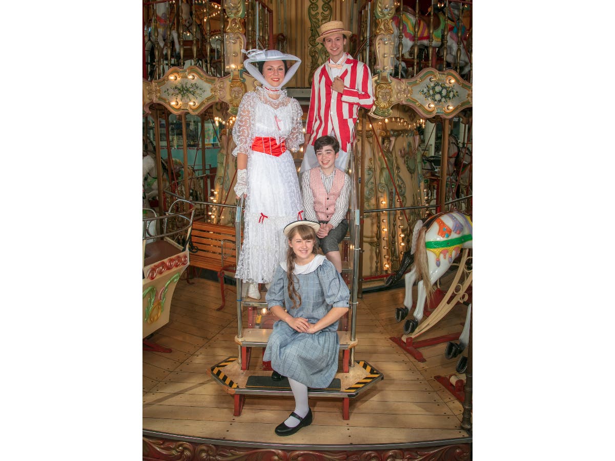 The production features Ridgefield resident Katherine Hadermayer as Jane Banks.