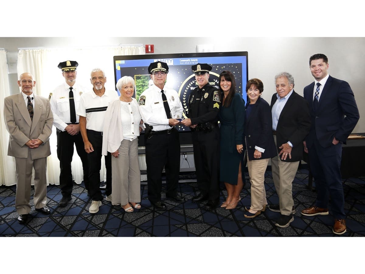 Woodbridge honorees included Sgt. Michael Blume, named Woodbridge Police Officer of the Year, and Firefighter Paul Konwerski, named Woodbridge Firefighter of the Year.