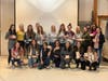 Bucks County au pairs with their positive thought boxes.