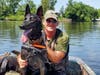 K9 Jolie enjoys water activities with her handler Officer John Blanchard.