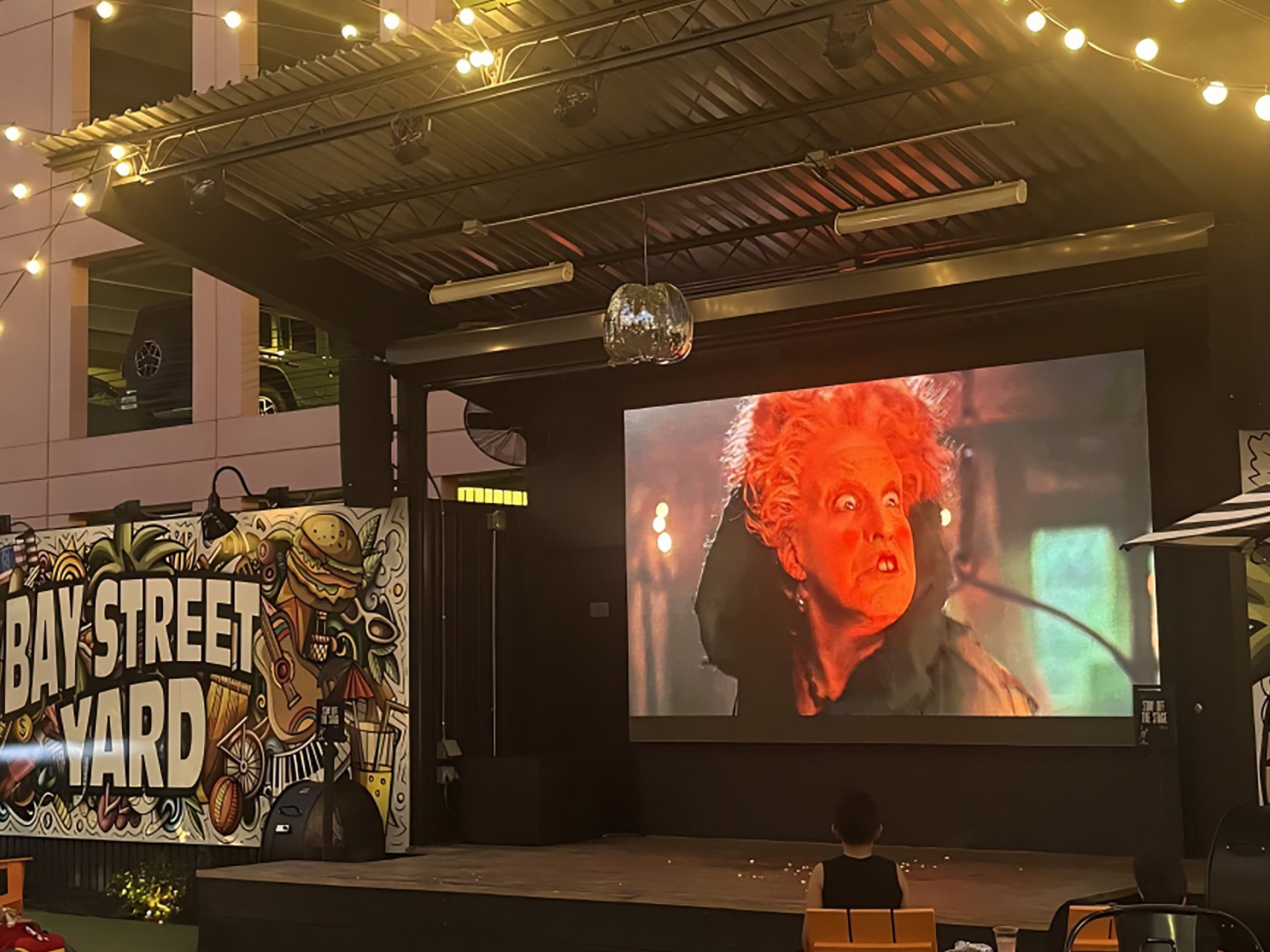 Halloween Movie Night at Bay Street Yard