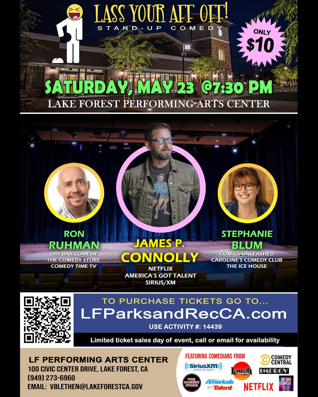 Lass Your Aff Off! with JAMES P. CONNOLLY, STEPHANIE BLUM, RON RUHMAN