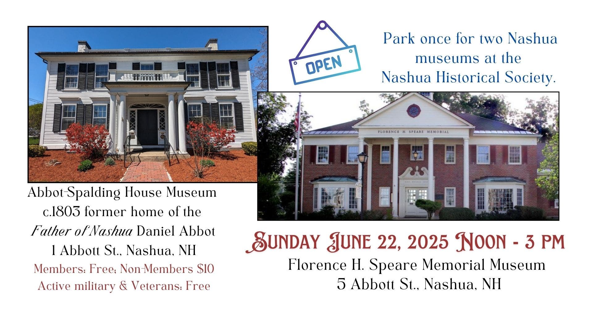 Two Nashua Treasures - Step Inside the Nashua Historical Society's Museums!