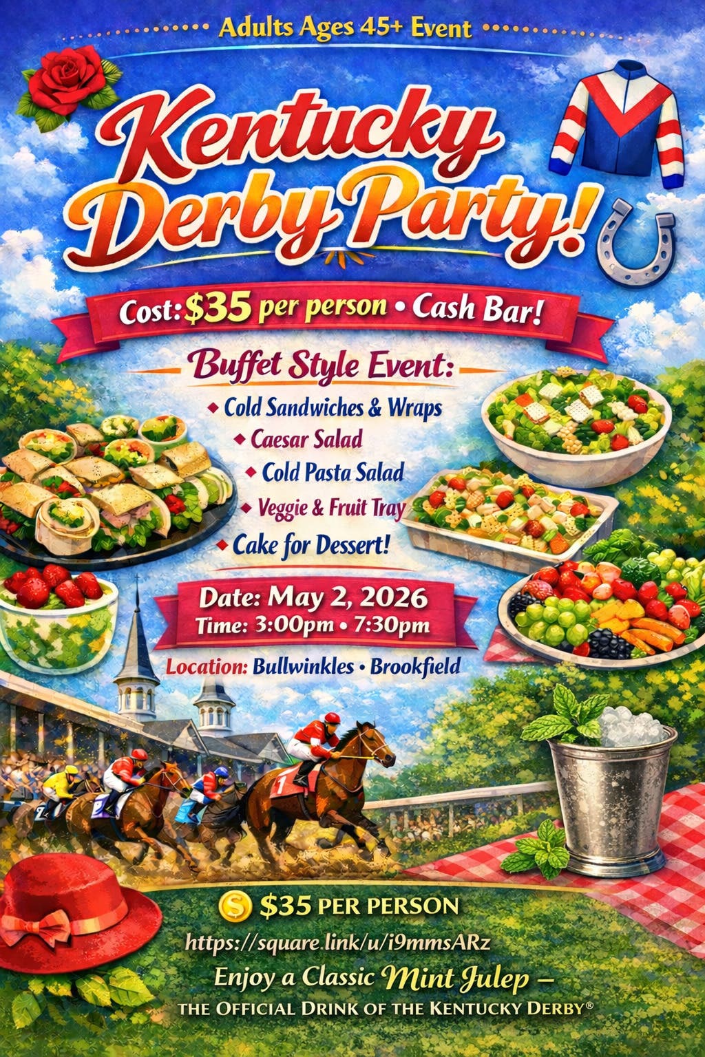 Kentucky Derby Party For Adults Ages 45+