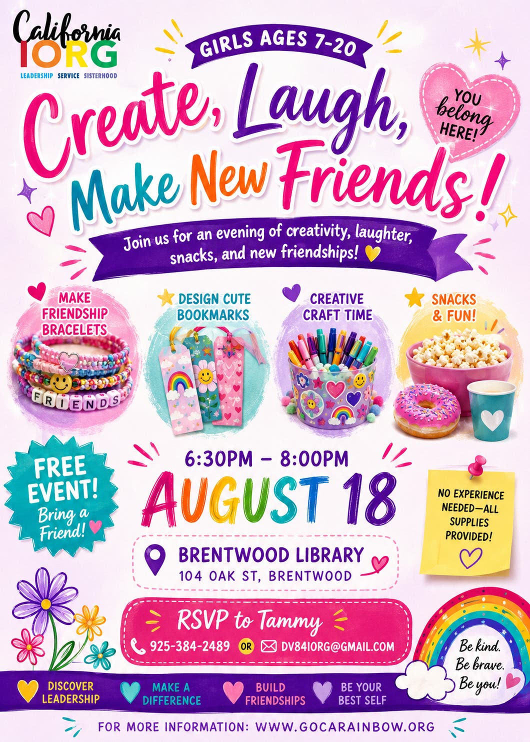Create, Laugh, Make New Friends!