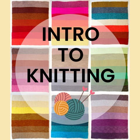 Intro to Knitting with Jeanne Silag AT Simsbury Yarns - 2 Class Series