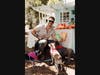 Jesse Kove of Cobra Kai poses with furry friends available for foster and/or adoptions through Wagmor Pets
