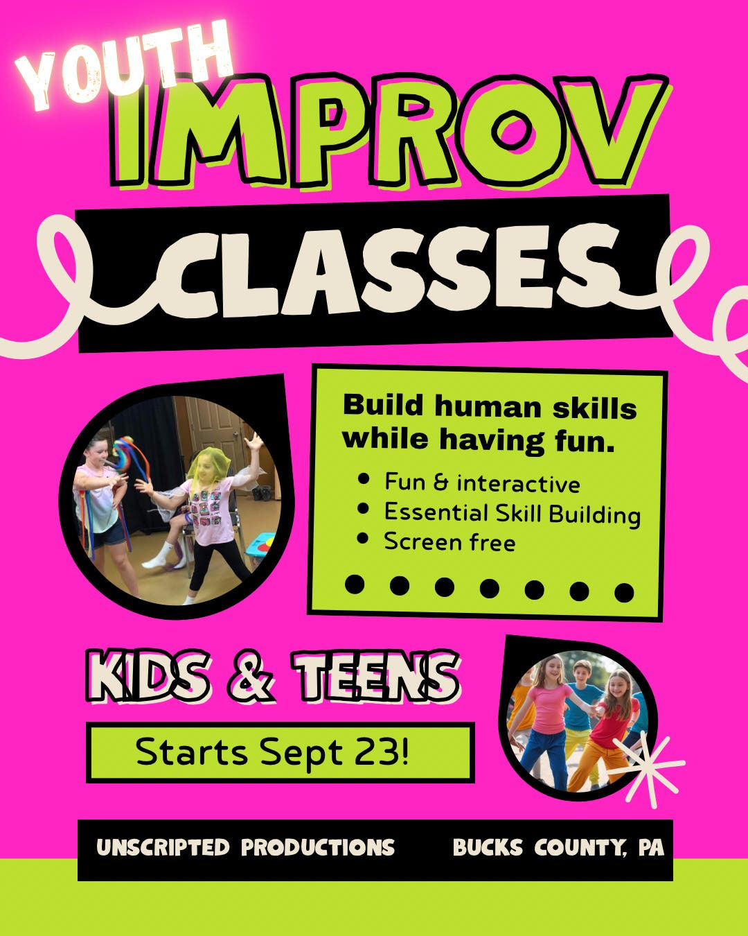 Kids and Teens Improv Classes