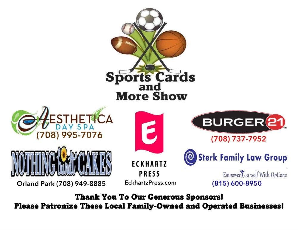 Visit Sports Cards and More Show Sunday, June 12, 2022 Orland Park