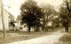 Captain John Wood's Tavern  (last on left). The unpaved road once know as Main St. is  todays Center Street