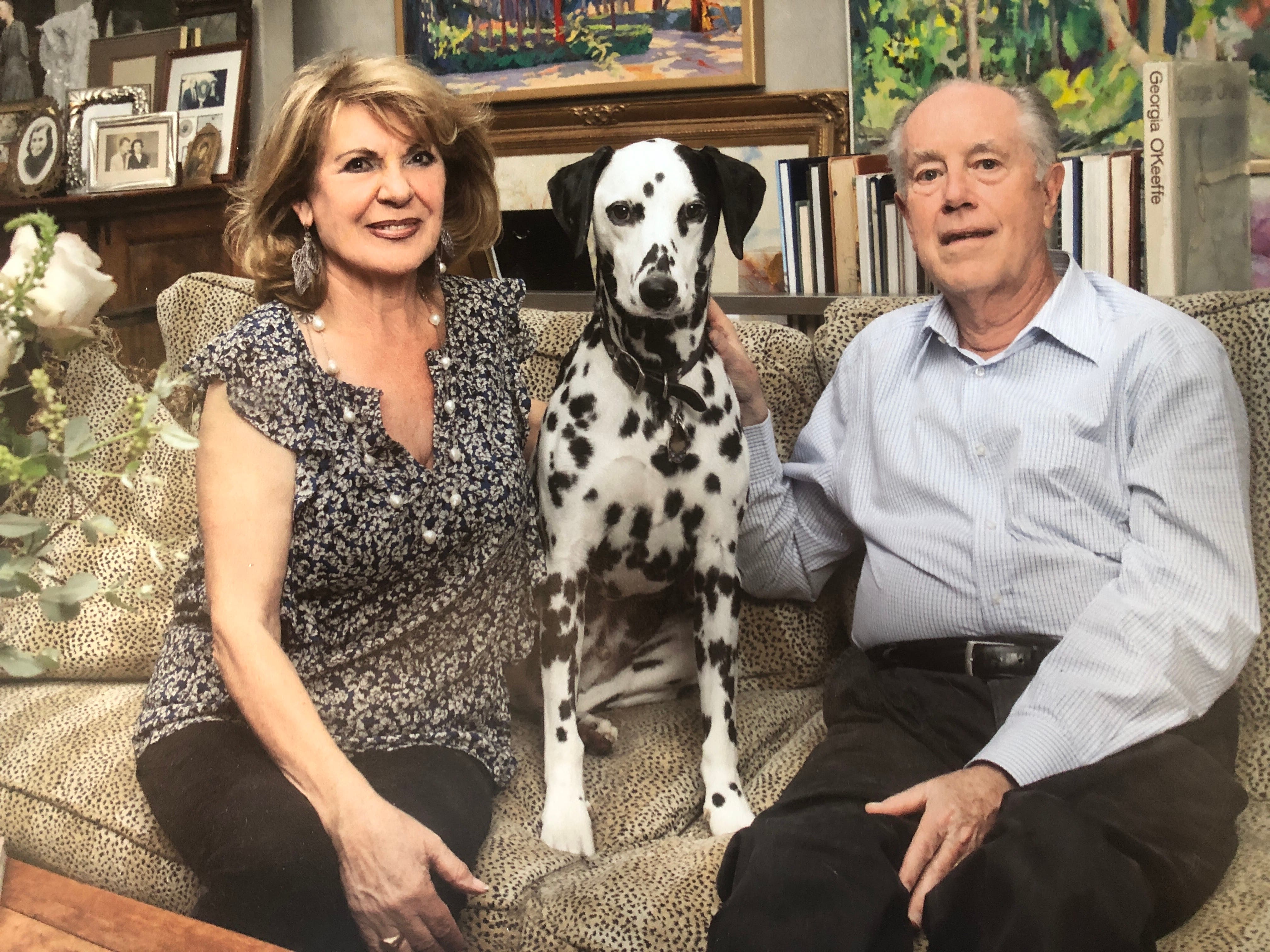 Mary Carmen Calvo and Walter Henry at home 