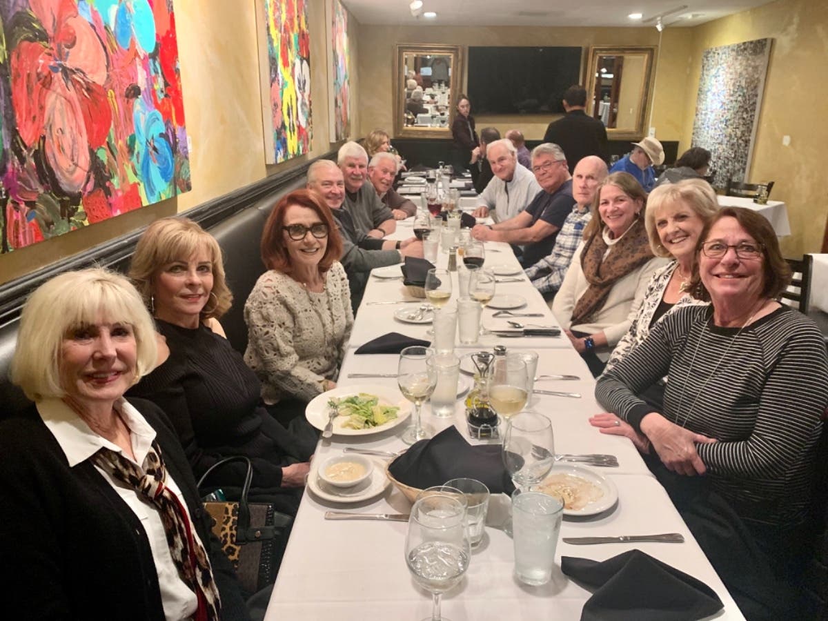 Some of Dana Point Women’s club members, family and friends enjoying dinner at Jack’s Restaurant/Bar Dana Point 