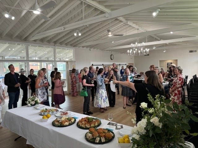 Dana Point Chamber of Commerce members enjoyed a lively Mixer at DPWC’s Community House   Photo Credit: DPWC