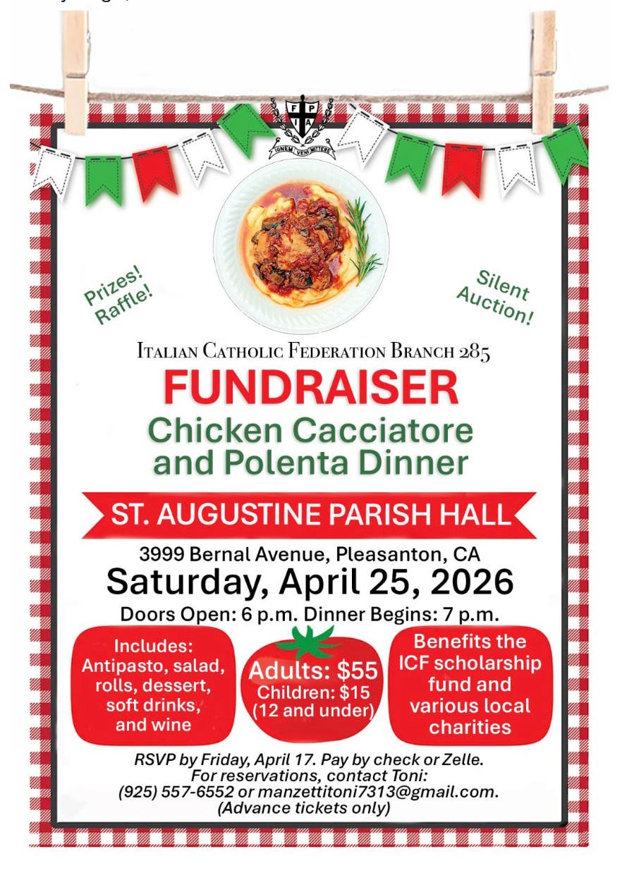 Italian Catholic Federation Branch 285 Fundraiser