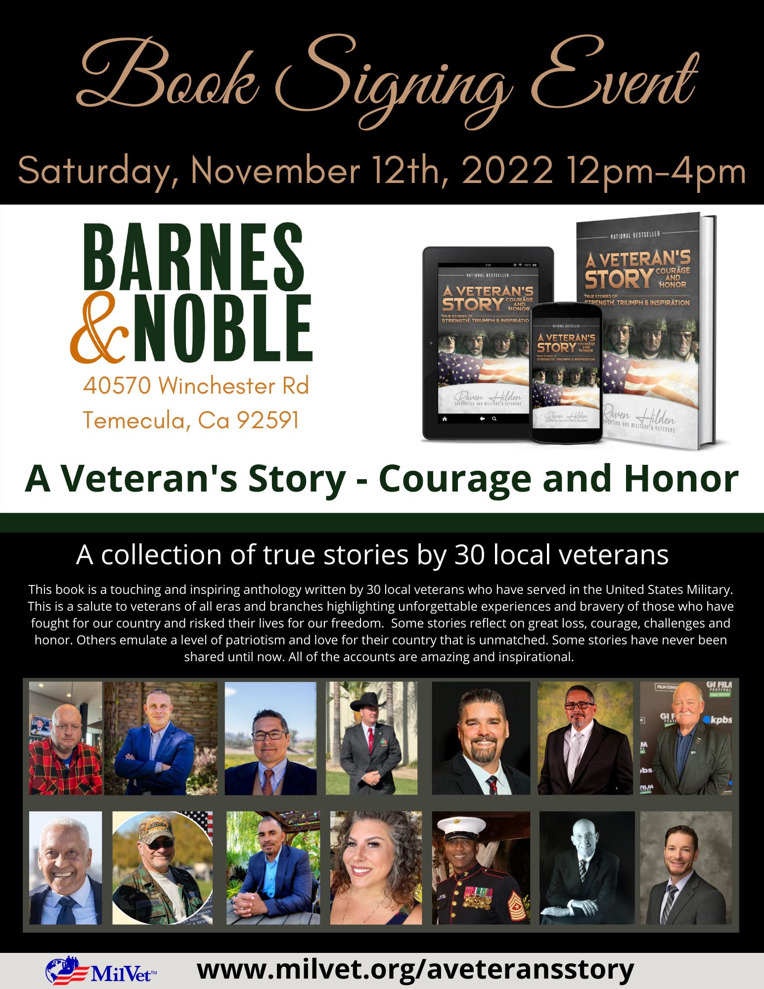 Nov 12 Veterans Day Author Meet And Greet At Barnes Noble 