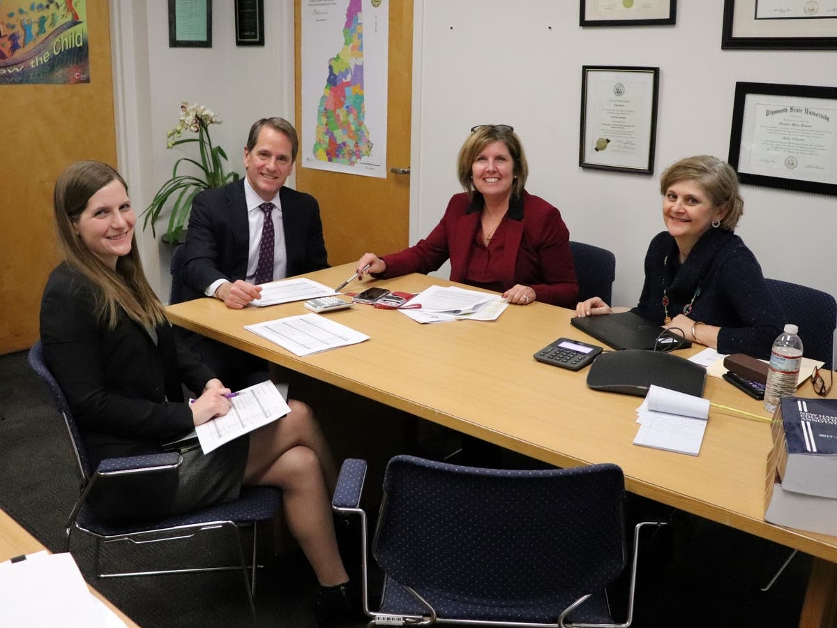 From left to right: Dr. Kimberly Nesbitt, Frank Edelblut, Christine Brennan, and Christine Santaniello.