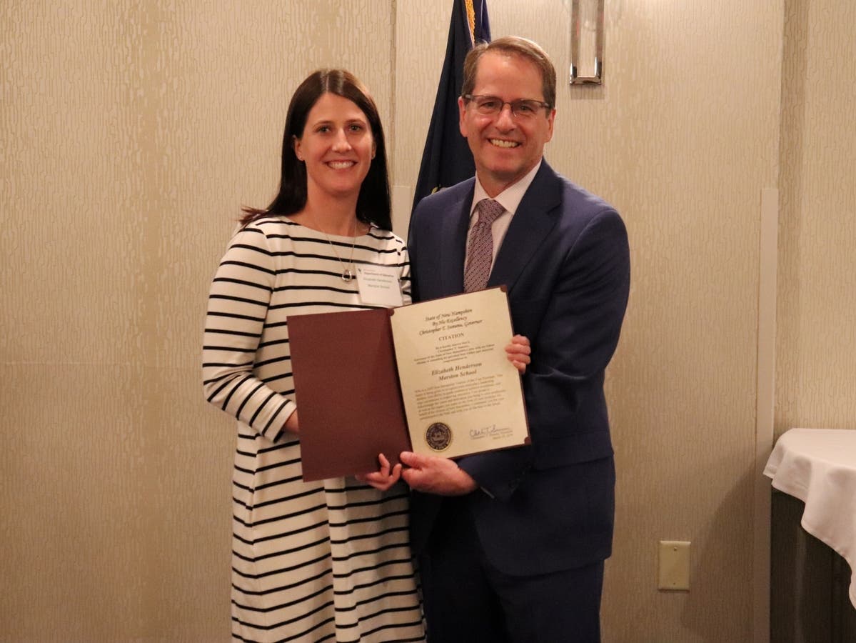 Elizabeth Henderson and Frank Edelblut