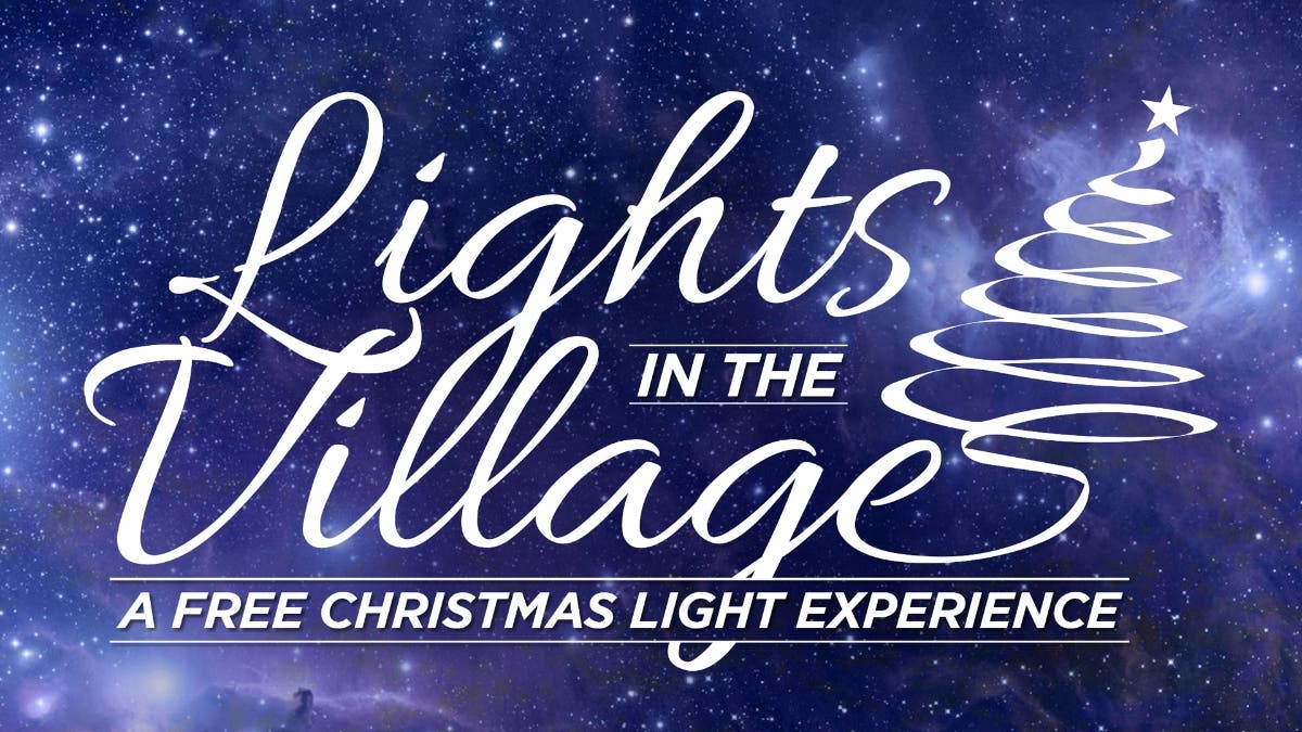 Dec 7 Lights in The Village, Walkthrough Holiday Lights Display
