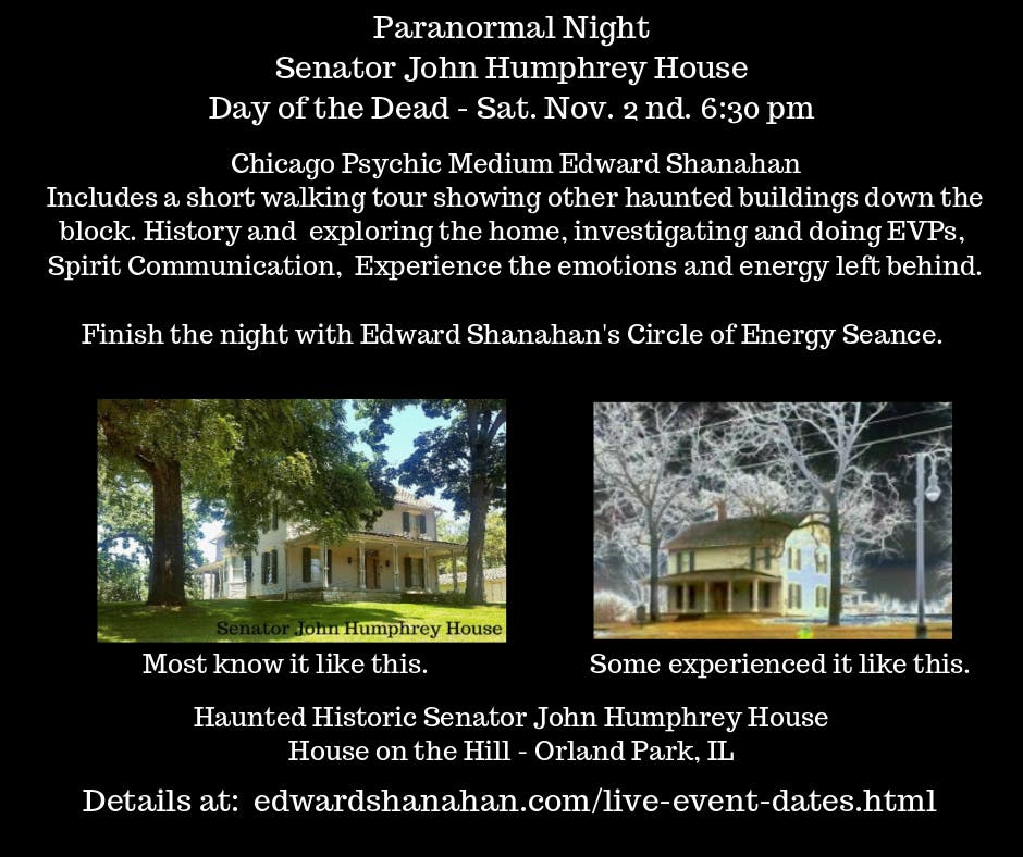 Haunted Senator Humphrey House paranormal night. Haunted Senator Humphrey House paranormal night.