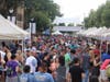Crowds enjoying the beer, music and riverfront