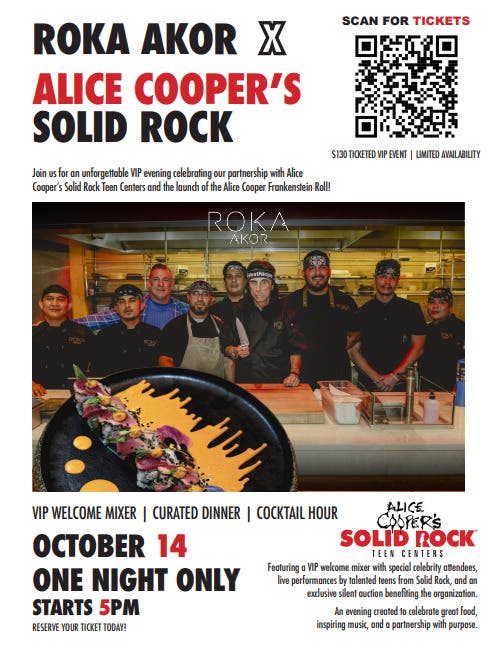Roka Akor x Alice Cooper's Solid Rock VIP Event