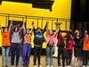 Youth performers take a bow at The Lightning Thief's curtain call on Opening Night July 13  