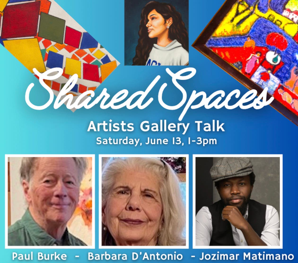 Haley Art Gallery Artists Talk Will Feature Paul Burke, Barbara D’Antonio, and Jozi Matimano