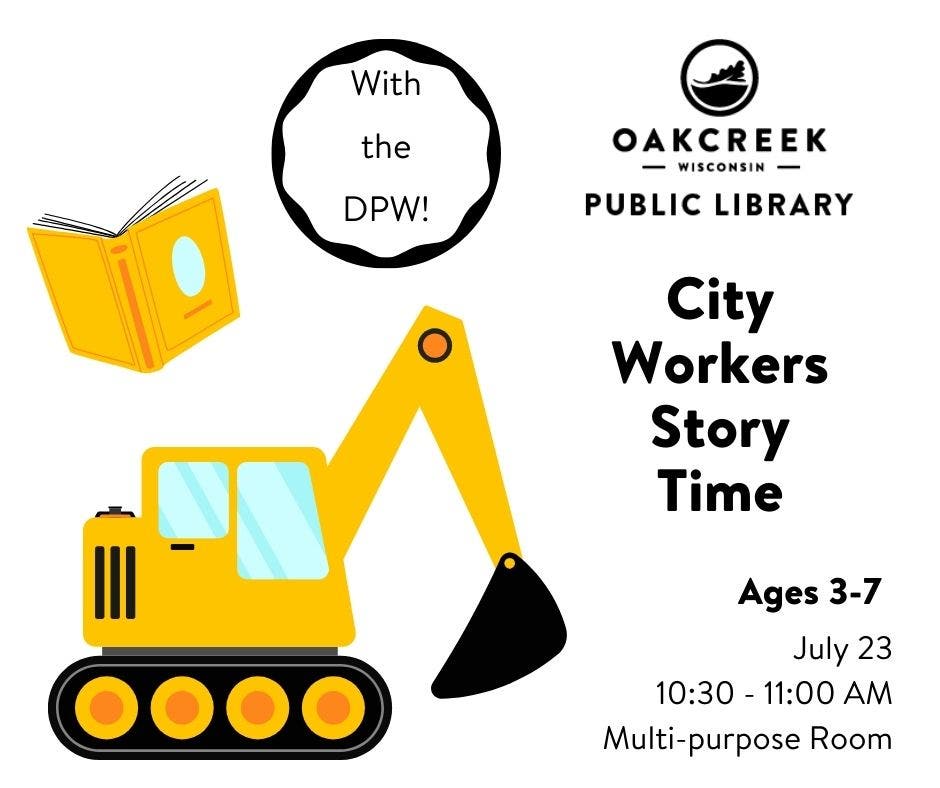 City Workers Story Time: DPW + Excavator