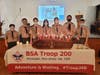 Jeff Casalins, Nick Casalins, Owen Maslanka, Phil LaBelle, Adrew Bozzi, Jack Guan and Ian Bozzi were recognized for earning merit badges.