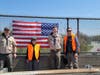 Troop 200 Scouts Gavin Martorana and Owen Maslanka along with their Assistant Scoutmasters Rich Maslanka and Steve Martorana replaced flags along Rt 78 in Clinton Township