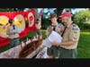 Troop 200 Senior Patrol Leader, Owen Maslanka and Scoutmaster Jeff Lutz review the script one more time.