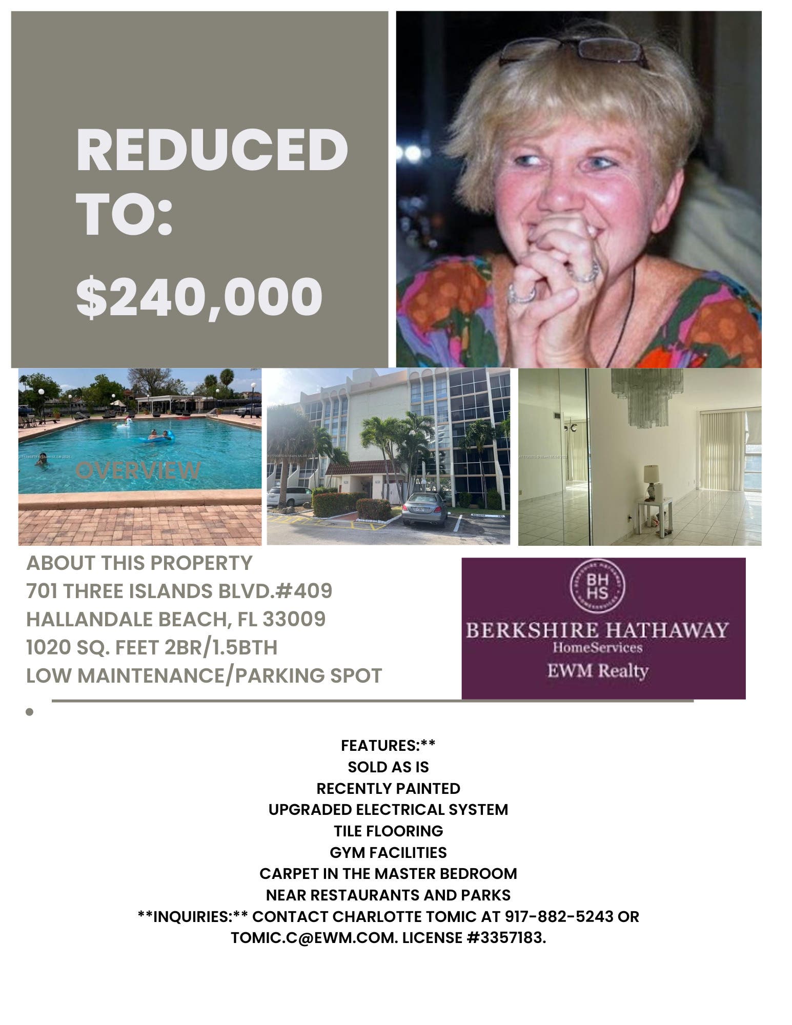 701 Three Islands Blvd. #409 Best Buy for Jumbo Unit in DeSoto Park