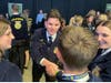Brian Kavanagh meets and greets some of the students that he’ll be representing as State Treasurer. 