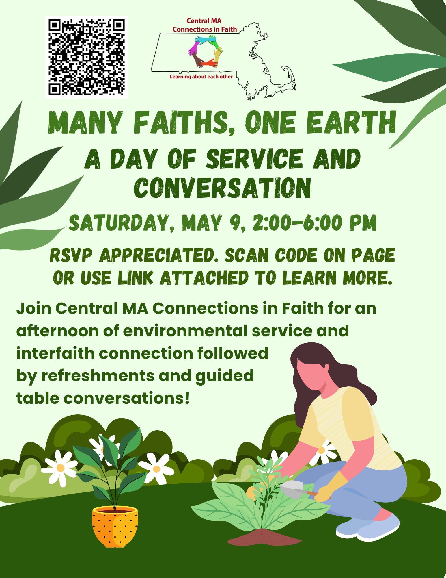 Many Faiths, One Earth: A Day of Service and Conversation