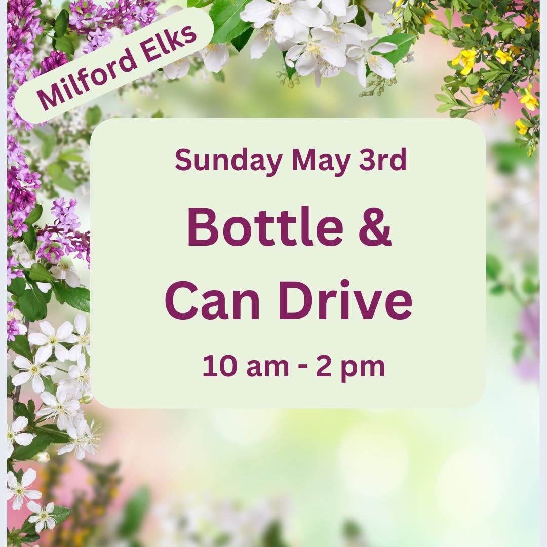 Milford Elks Bottle and Can Drive