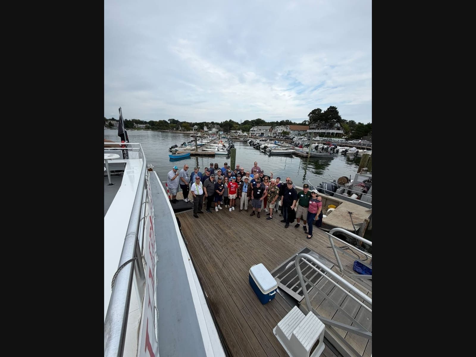 40 local veterans joined Milford Elks Lodge #1589 members for the Lodge’s annual Veterans Boat Trip on September 17, made possible in part through an Elks National Foundation Freedom Grant.