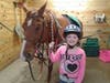 Ivy Hill rider gets ready for her lesson