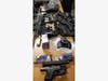 Police said they seized nine guns and 525 rounds of ammunition. 