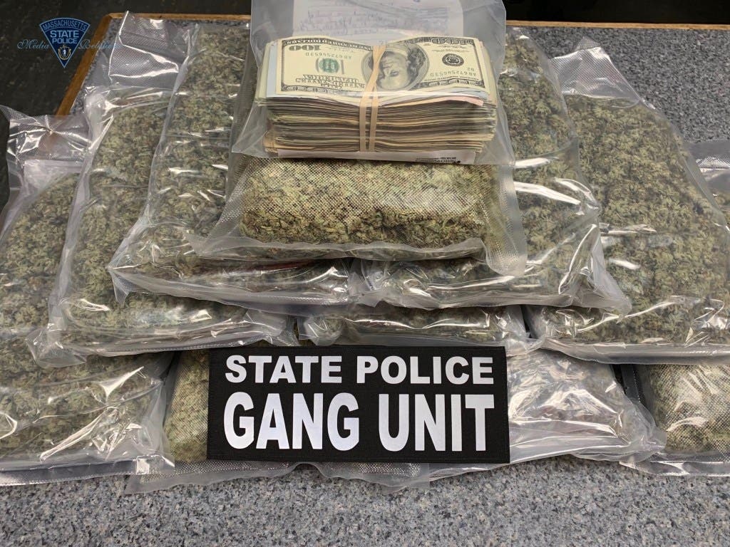  State Police estimated they seized up to $40,000 worth of marijuana.