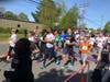 Almost 300 people ran in a 5K Saturday in honor of last year's crash victims.