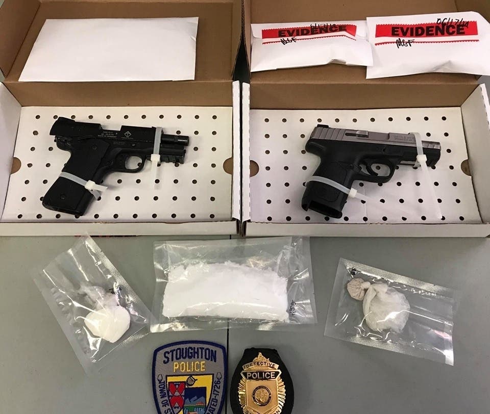 Brian Rodrigues, of Stoughton​ was charged with trafficking fentanyl and two counts of possessing an unlawful firearm.