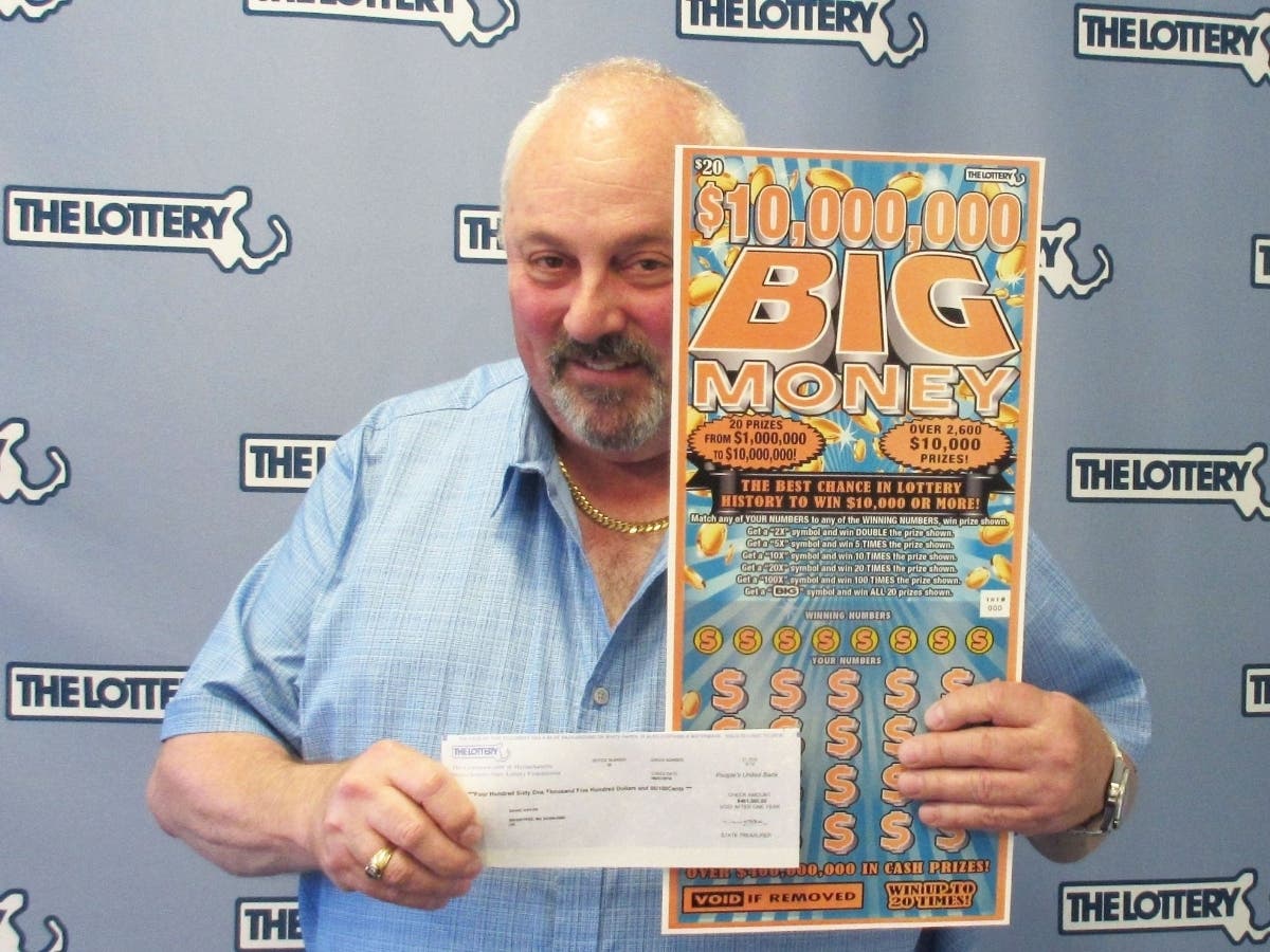 David Differ, of Braintree, won $1 million on a scratch ticket he bought at a Weymouth Cumberland Farms.