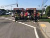 A Route 1 crash with an ambulance sent four people to Norwood Hospital Friday morning.